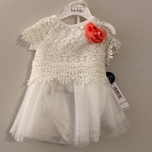 Nicole Miller 6/9 Month 2piece set Baby girl dress